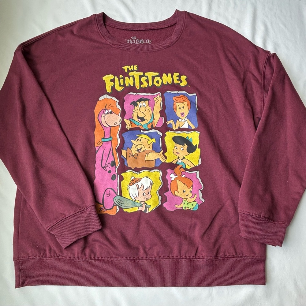 The Flintstones Maroon Sweatshirt